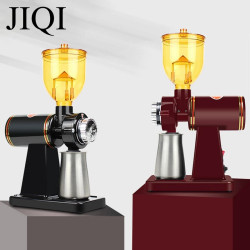 Molinillo de café eléctrico JIQI - Molienda ajustable y acero inoxidable
